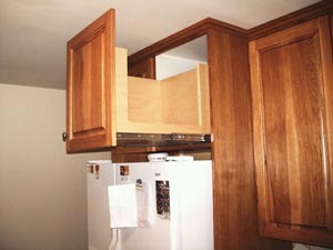 Stained Hickory Kitchen Picture